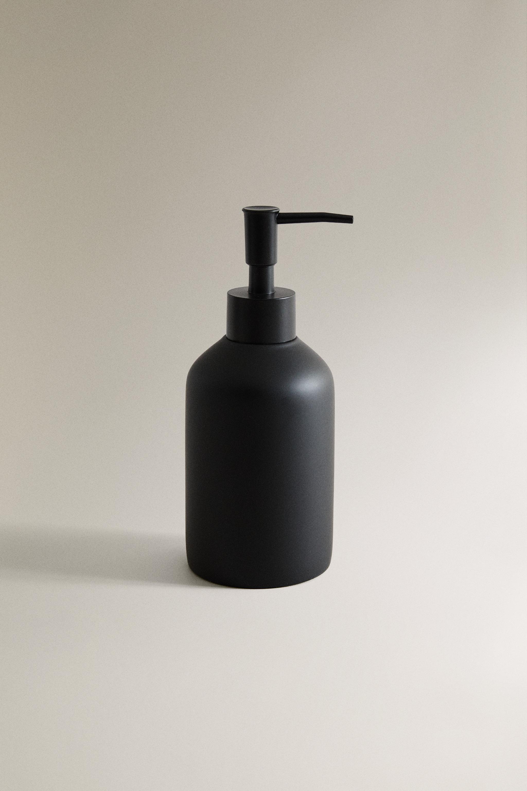 DISTRIBUTEUR SAVON RÉSINE NOIR